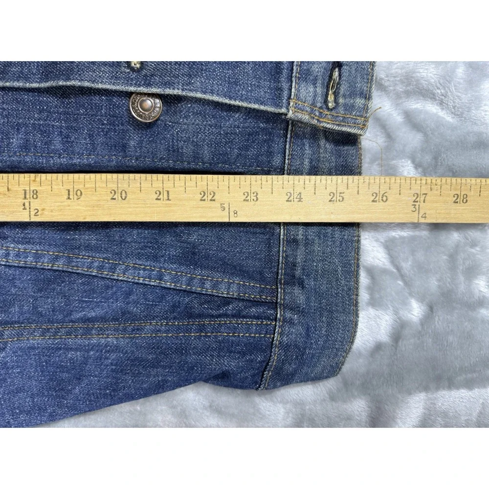 Vintage 70s Levis 71205 0217 Mens Size 42L Denim Trucker Jacket Made USA Type 3